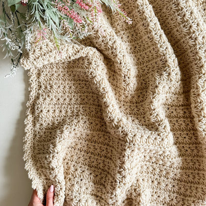 Chunky Star Stitch Crochet Blanket Pattern PDF | Beginner-Friendly Throw Blanket | Instant Digital Download