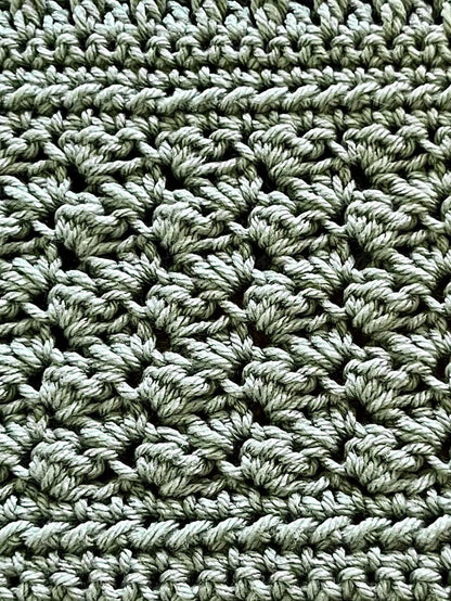Crochet Blanket Pattern PDF | Textured Throw Blanket | Alpine Stitch & Sedge Stitch Afghan | Instant Download