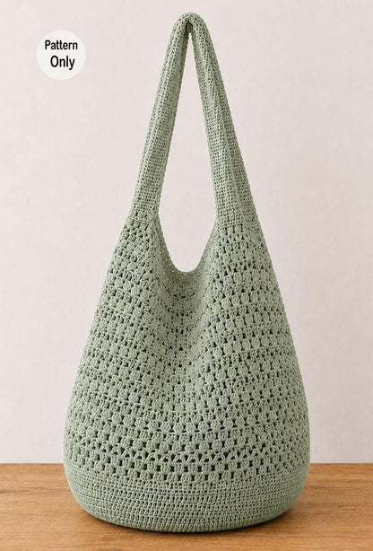 Beach Tote Crochet Pattern | Crochet Market Bag PDF | Summer Shoulder Bag Pattern | Digital Download